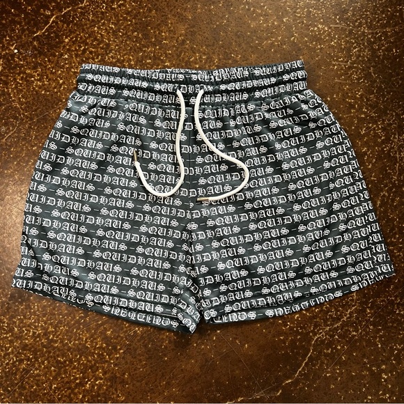 SQUIDHAUS MESH Men’s Large(L) SHORTS 6" INSEAM - OLD MONEY GREEN - Picture 5 of 12